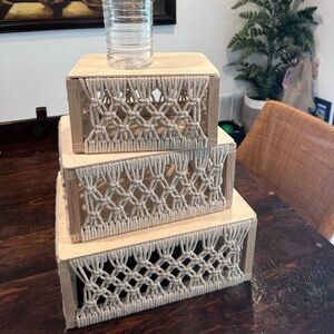 Home goods stacking boxes
